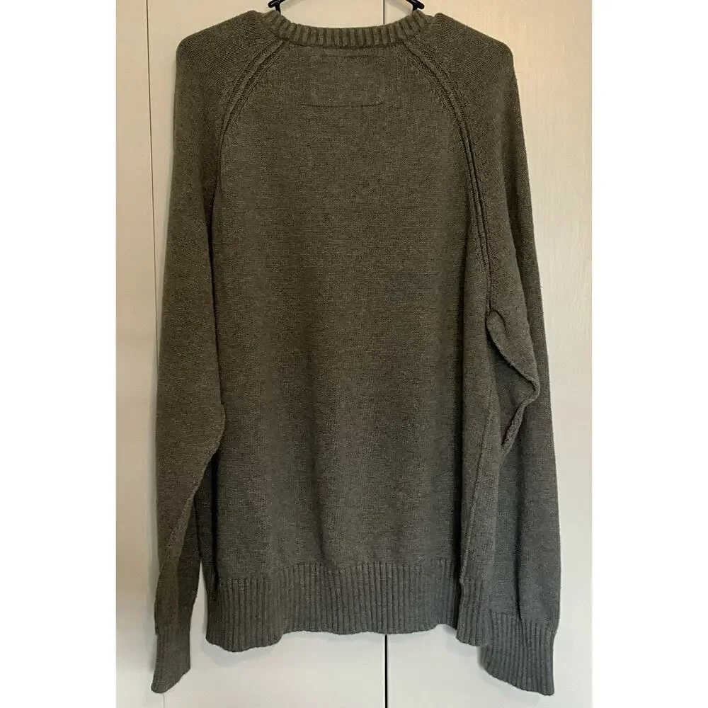 American Eagle Outfitters Vintage Fit Sweater Men’s Size XXL Gray Long Sleeve